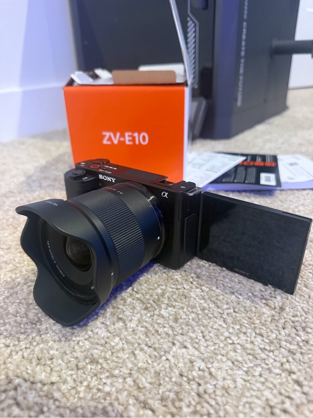 Sony ZV-E10 ($790) with 9mm lens ($199)